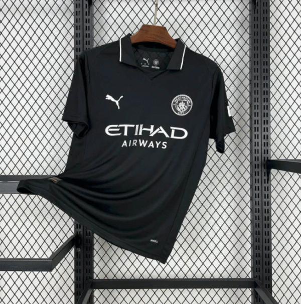 Manchester City Away Black Jersey 25 26 Season