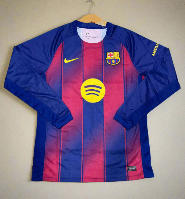FCB Football Jersey Home 25 26 Season FULL SLEEVE