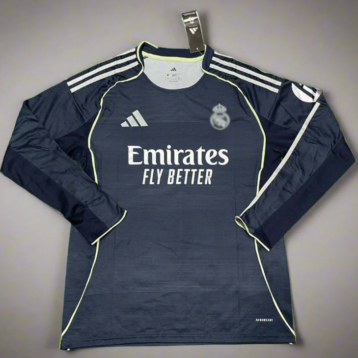 Real Madrid Away Jersey 25 26 Season FULL SLEEVE