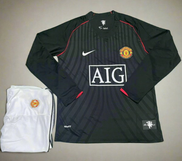 Manchester United 2007 / 2008 Away Retro Jersey FULL SLEEVE [SET]
