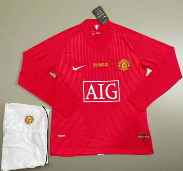 Manchester United 2008 CL Final Home Retro Jersey FULL SLEEVE [SET]