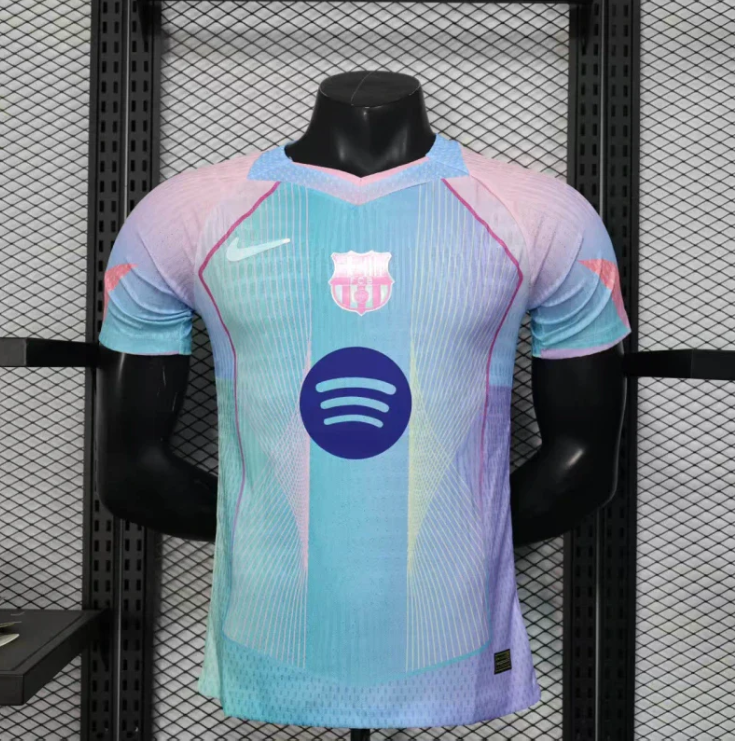 FCB Sky Blue & Pink Special Edition Jersey 25 26 Season PLAYER VERSION