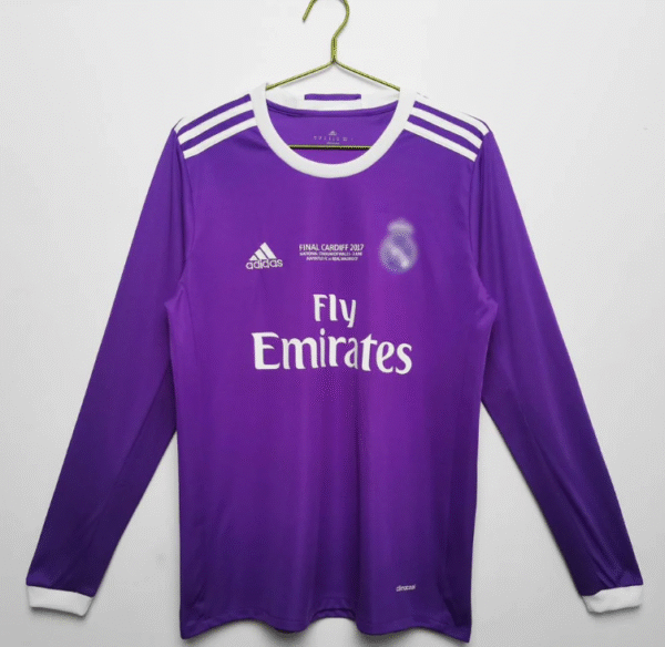 Real Madrid 2016-17 Away Purple Retro Jersey FULL SLEEVE