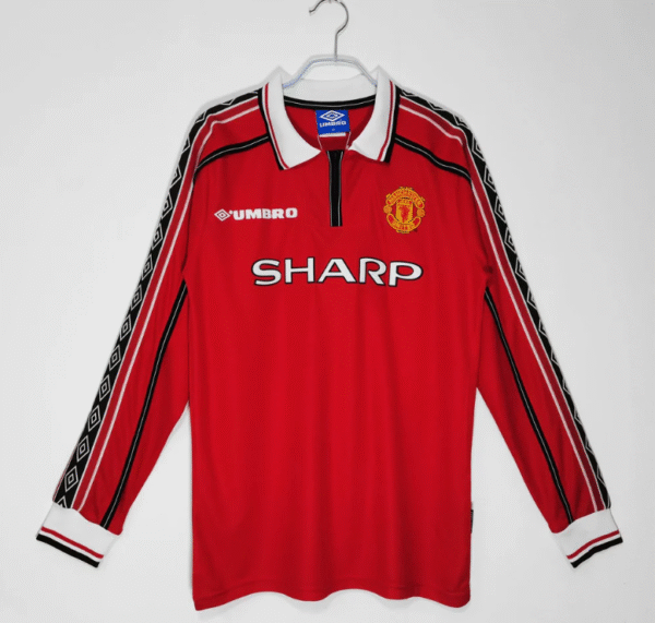 Manchester United 1998 Home Retro Jersey FULL SLEEVE