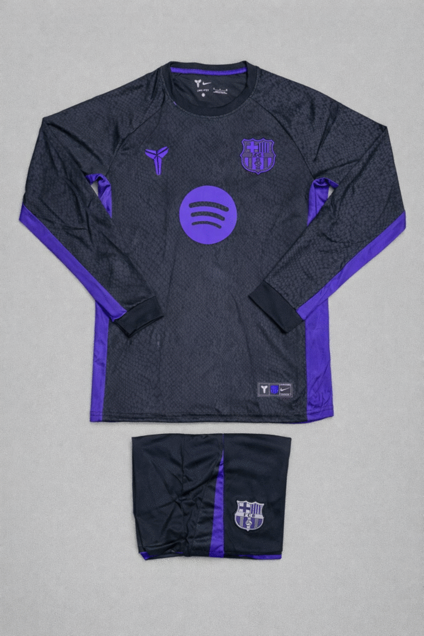 FCB x Kobe Bryant Black Special Edition FULL SLEEVE JERSEY SHORT