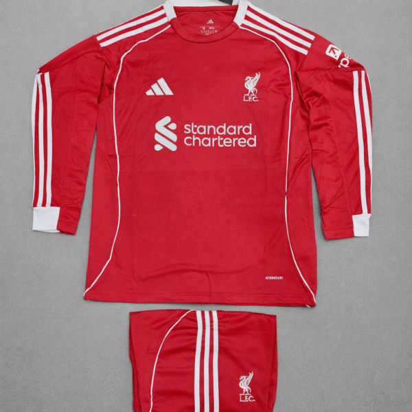 LIVERPOOL HOME FULL SLEEVE 25/26 WITH SHORTS