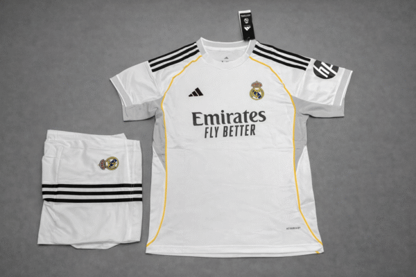 Real Madrid Home 25/26 Jersey with Shorts
